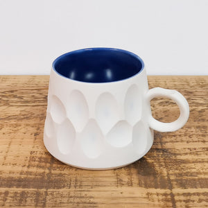 Handmade White Porcelain Mug