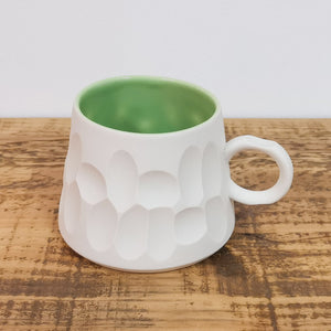Open image in slideshow, Handmade White Porcelain Mug
