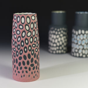 Open image in slideshow, Handmade Coloured Porcelain Vase
