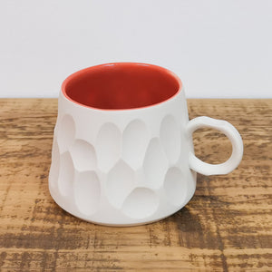 Handmade White Porcelain Mug